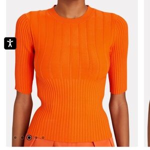 Frame mixed rib knit sweater NWT